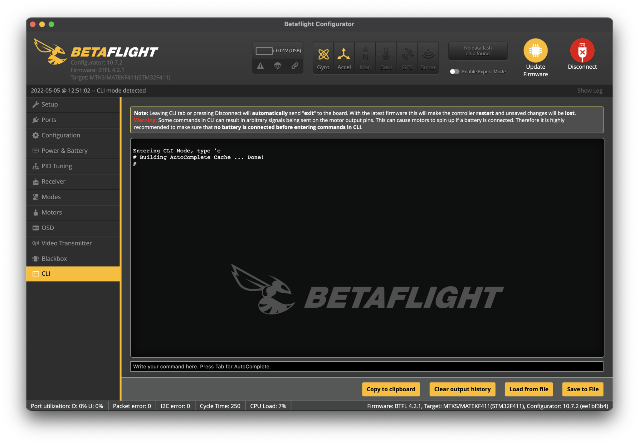 The 2 EASY Steps To A BETAFLIGHT CLI Ninja! NoirFPV