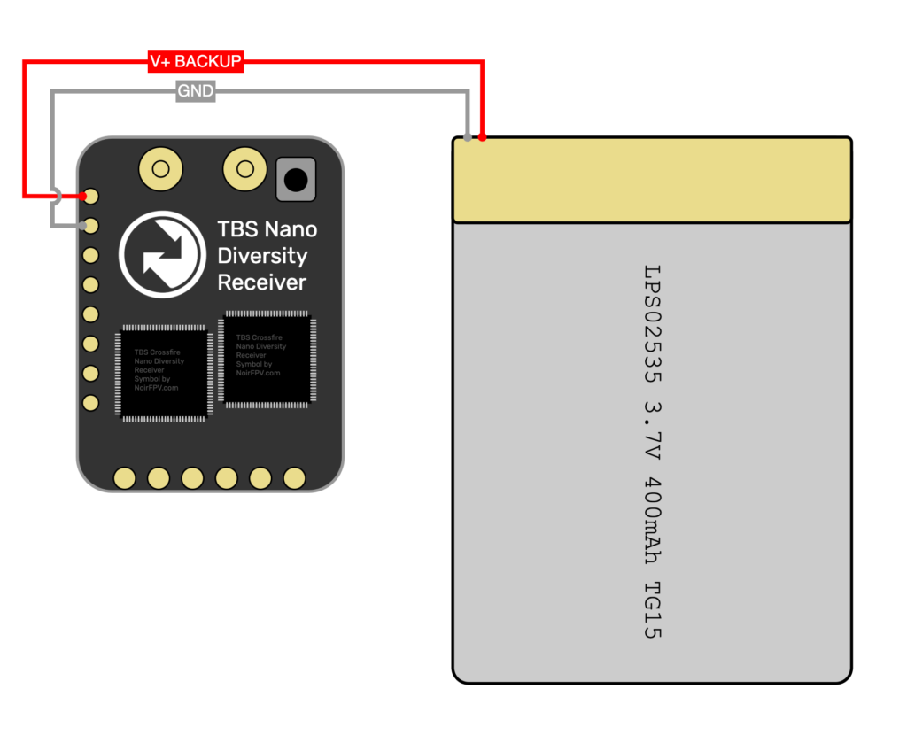 TBS Nano Diversity Backup Battery Wiring Diagram