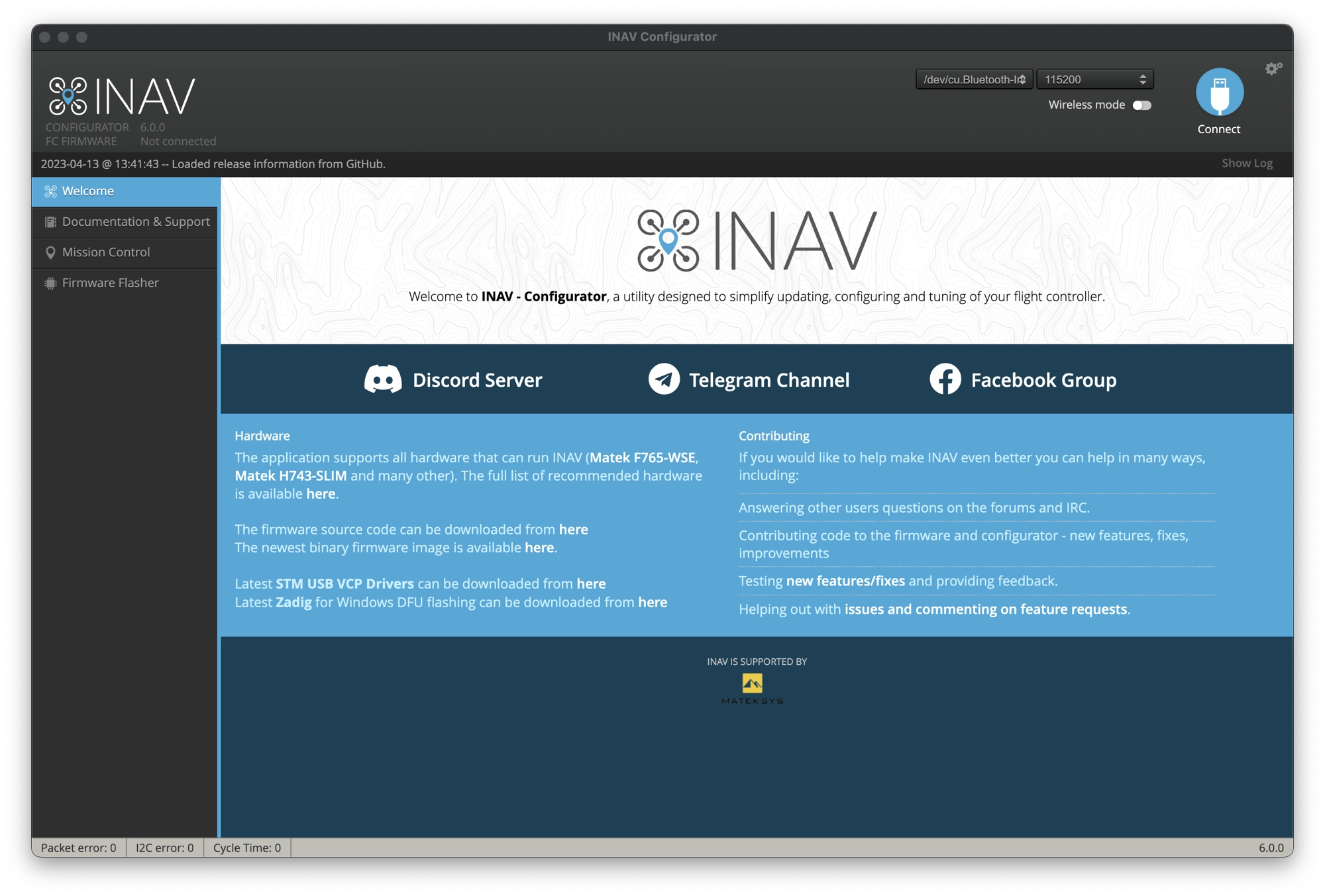 INAV Your Quad: How To Set Up INAV Configurator – NoirFPV